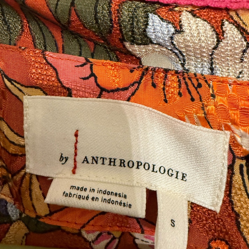 Anthropologie Multicolor Floral Long Sleeve Dress - Picture 6 of 6